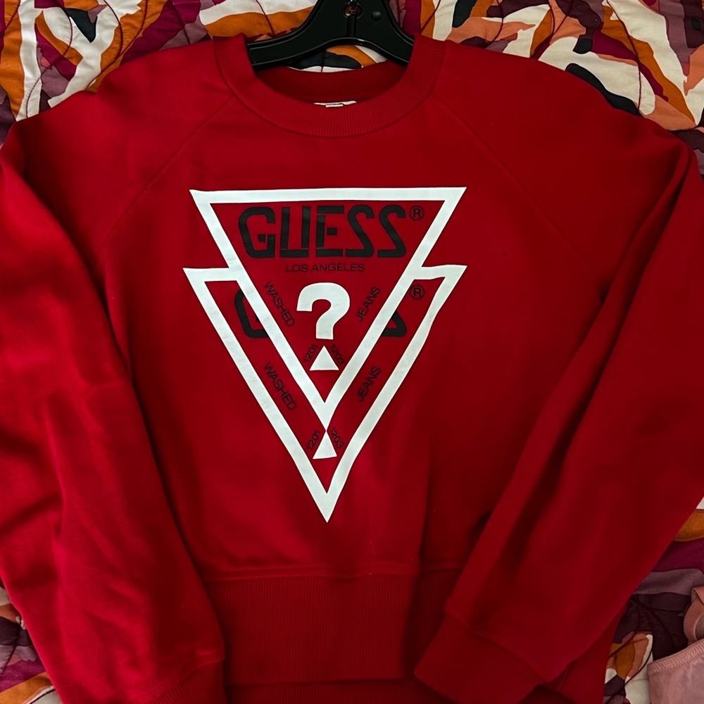 Authentic Red Guess sweater